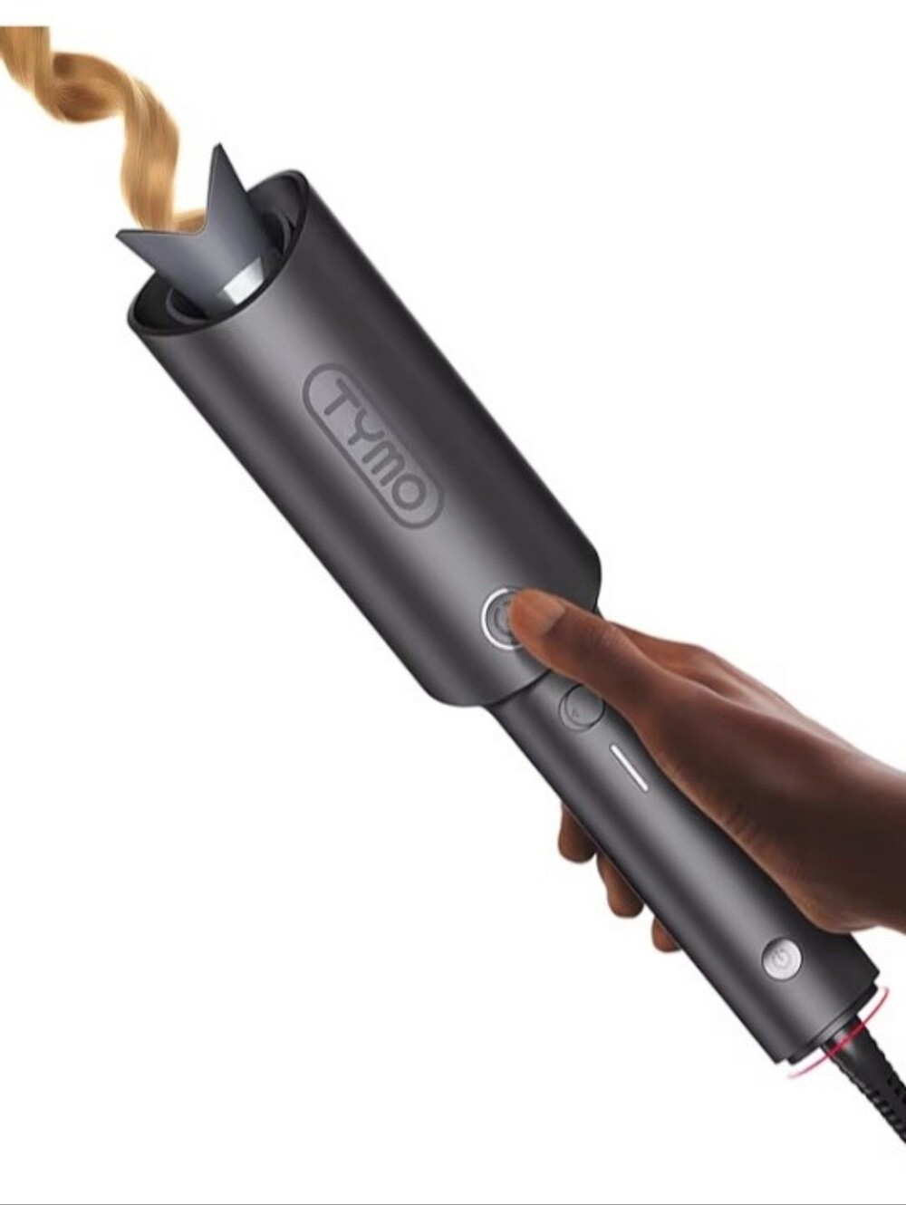 Tymo Black CurlPrp Automatic Hair Curler - Easy One-Button Styling